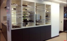 Display Case with Glass Shelves