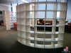 Curved Open Bookcase
