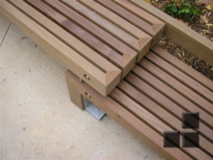 Outdoors Wooden Bench