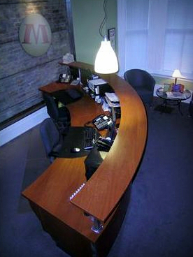 Curved Reception Desk