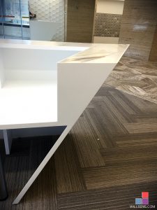 Corian Glacier White Reception Desk